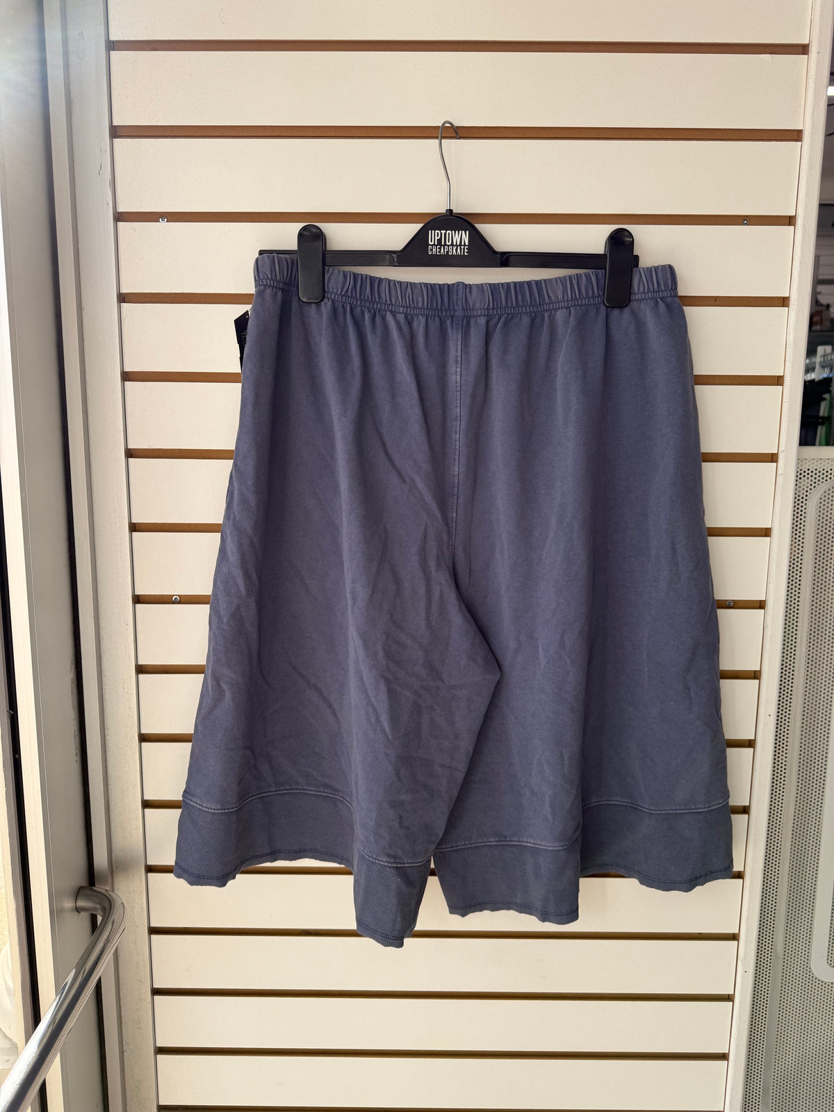 NWT Free People Movement blue down by the bay long sweat shorts size XL