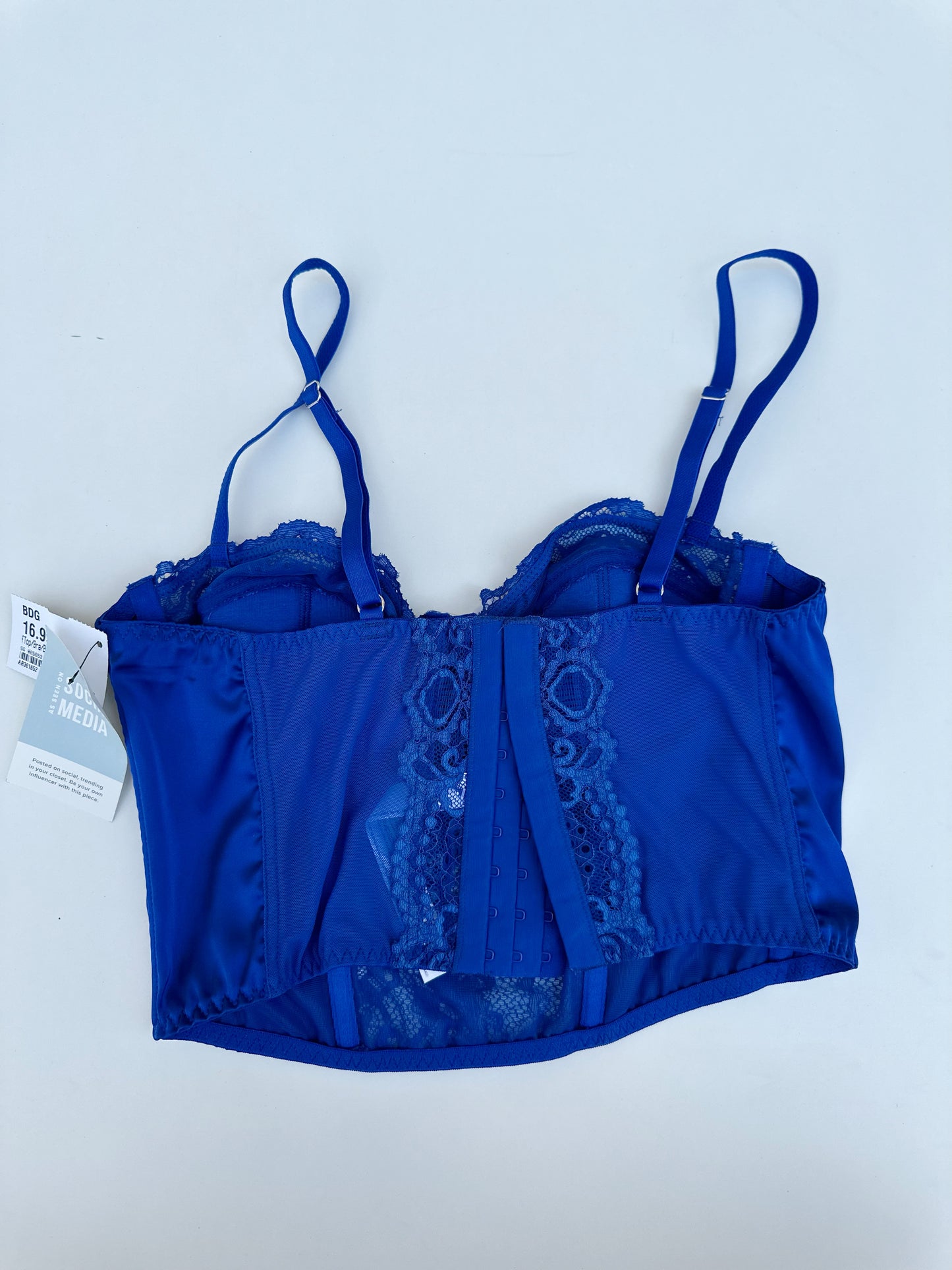 BDG blue lace corset (small)